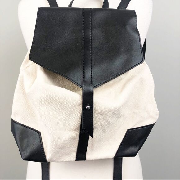 DEUX LUX | Black & Canvas Demi Backpack - Picture 3 of 8